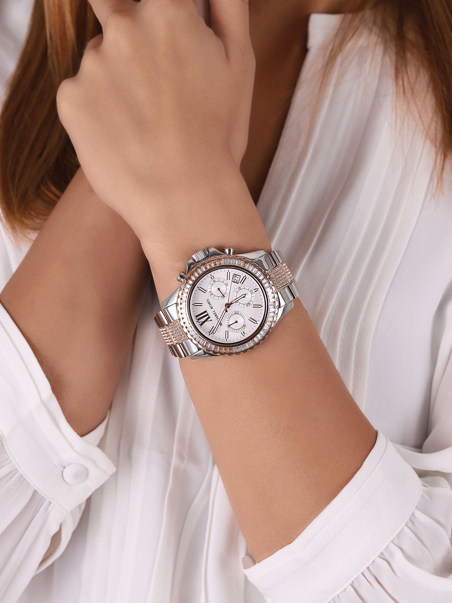 Michael Kors Everest Chronograph Gold-Tone Stainless Steel Watch mk6975