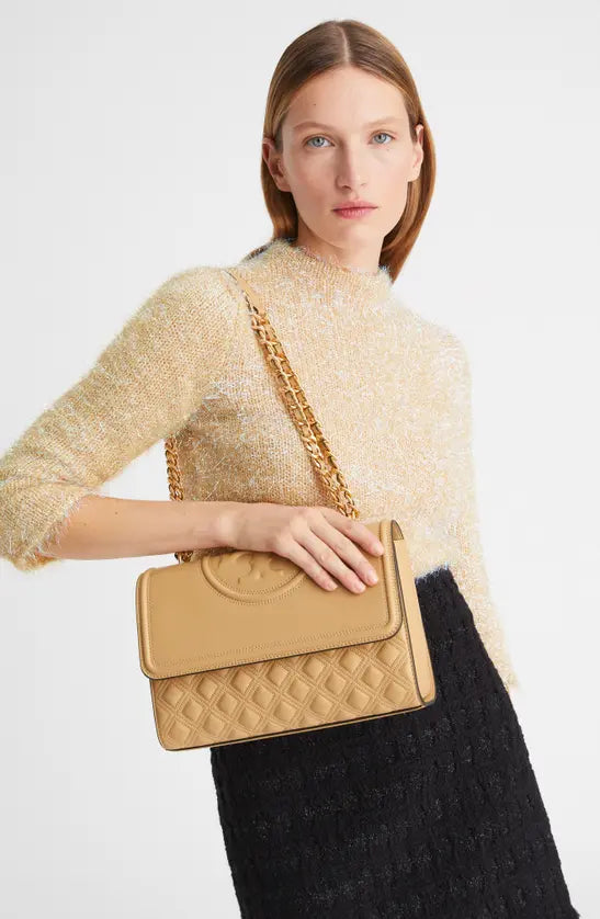 Tory Burch Large Fleming Convertible Shoulder Bag Desert Dune