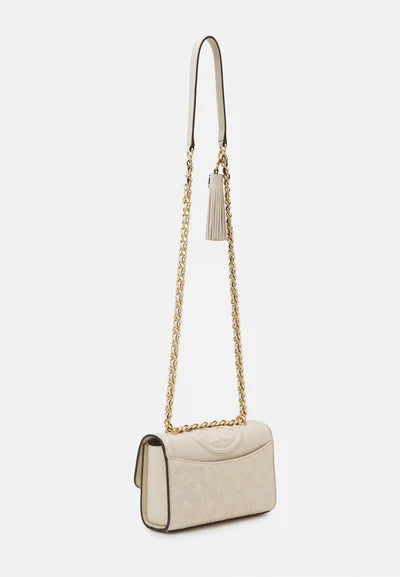 Tory Burch Fleming Small Convertible Shoulder Bag New Cream