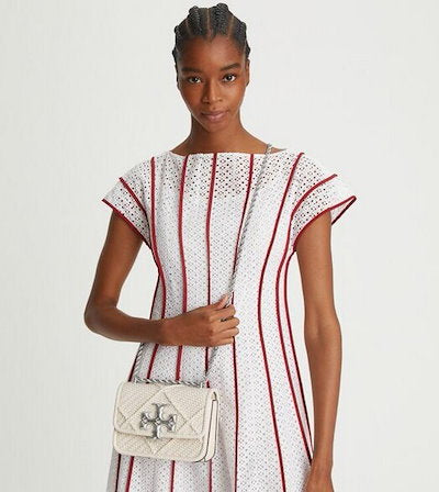 Tory Burch Eleanor Woven Small Convertible Shoulder Bag