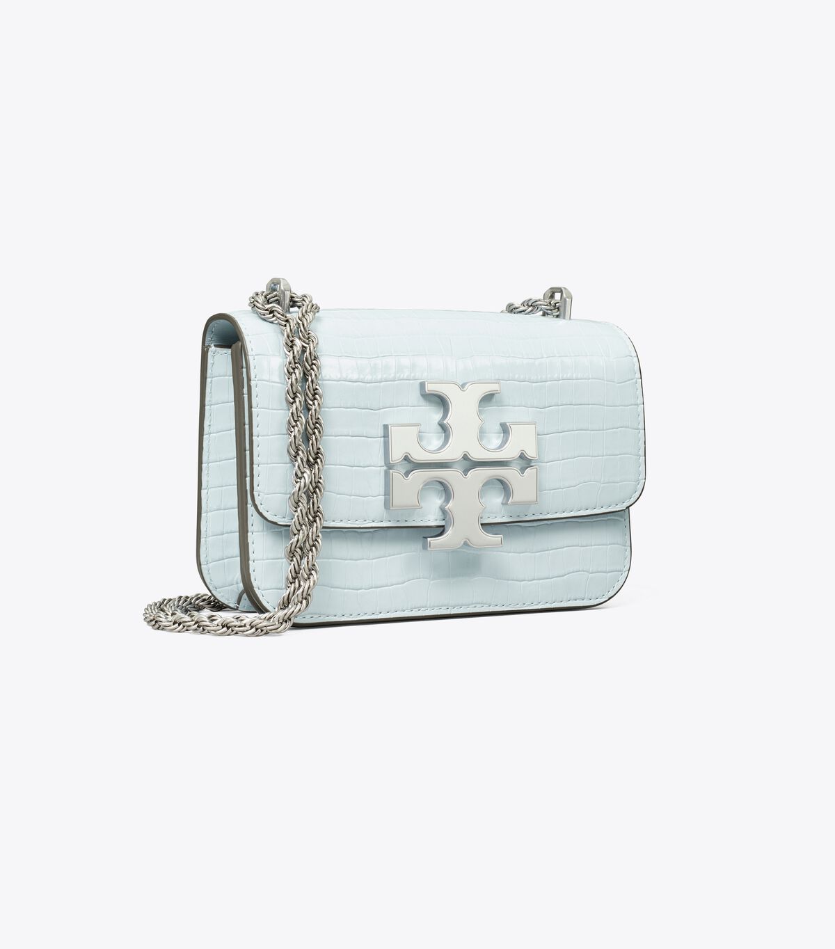 Tory Burch Eleanor Embossed Shoulder Bag small (Misty Blue)