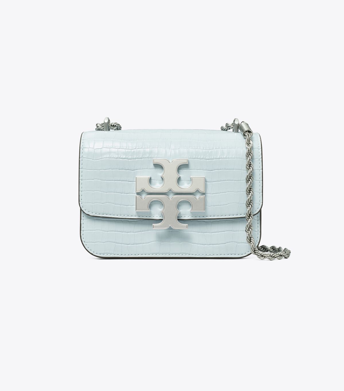 Tory Burch Eleanor Embossed Shoulder Bag small (Misty Blue)