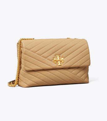Tory Burch Kira Chevron Convertible Shoulder Bag Desert Dune
