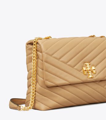 Tory Burch Kira Chevron Convertible Shoulder Bag Desert Dune