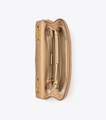 Tory Burch Kira Chevron Convertible Shoulder Bag Desert Dune