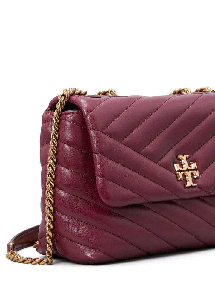 Tory Burch Kira Chevron Small Convertible Imperial Garnet