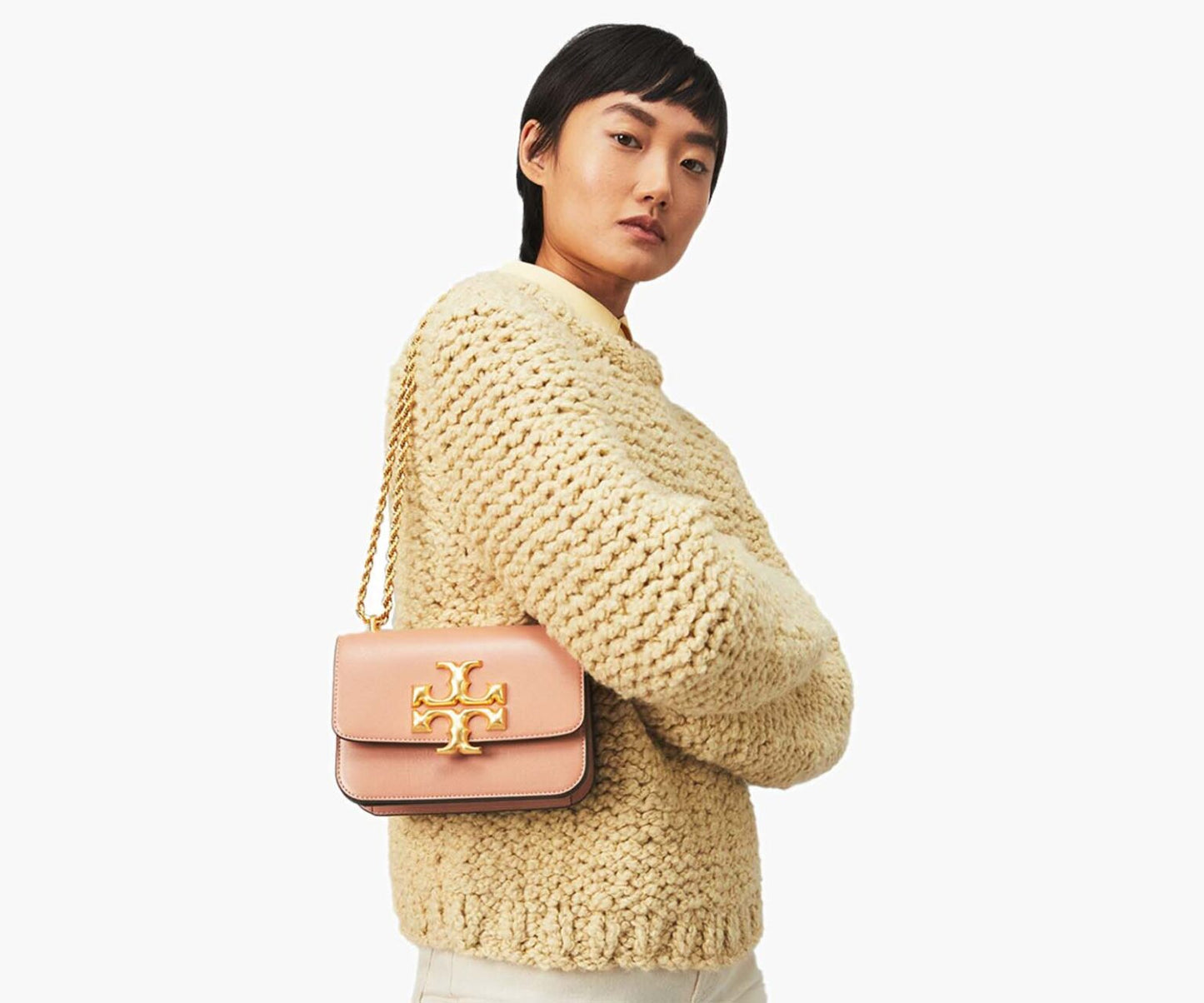 Tory Burch – Eleanor Textured Small (Meadow sweet)