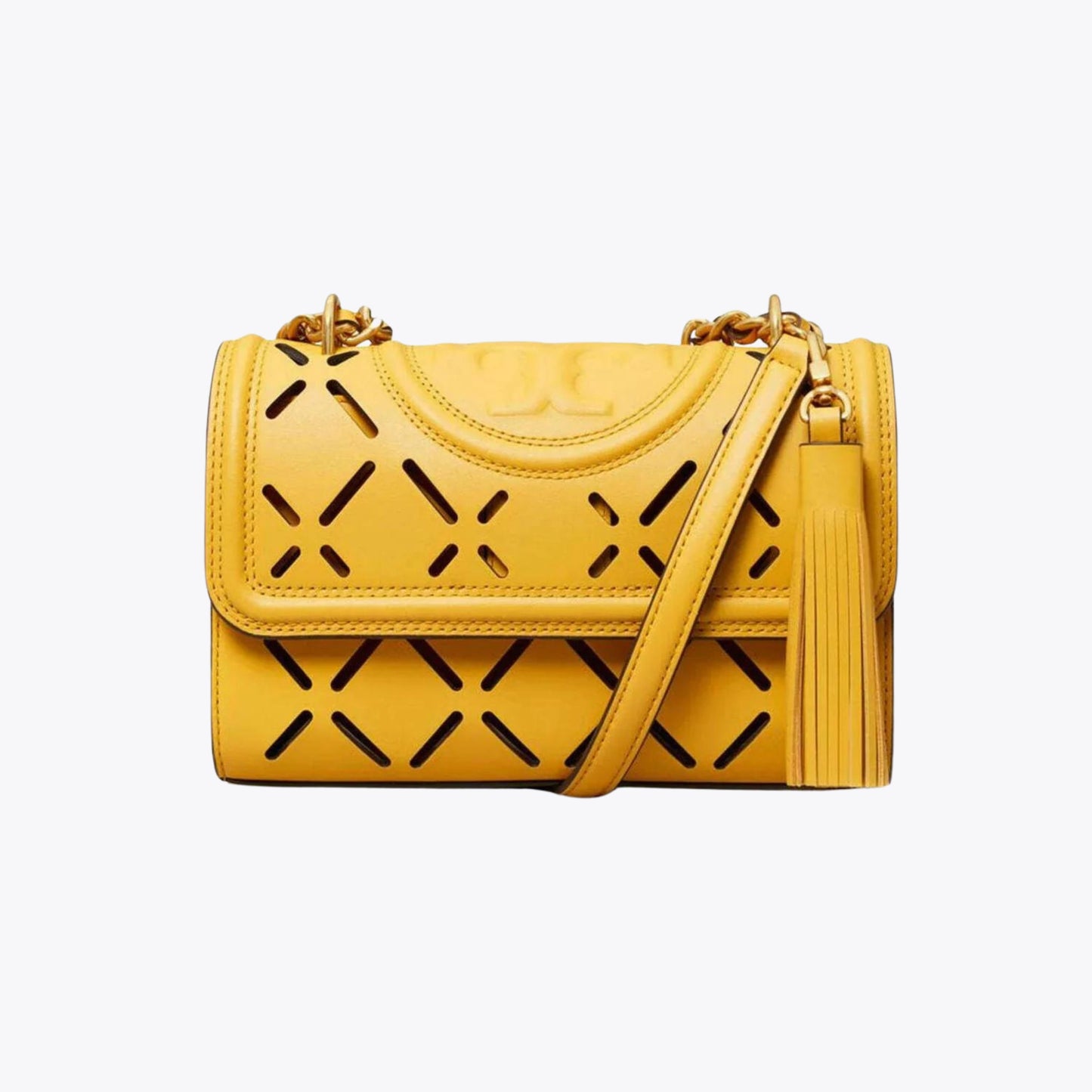 Tory Burch Fleming Diamond Perforated Large Bag