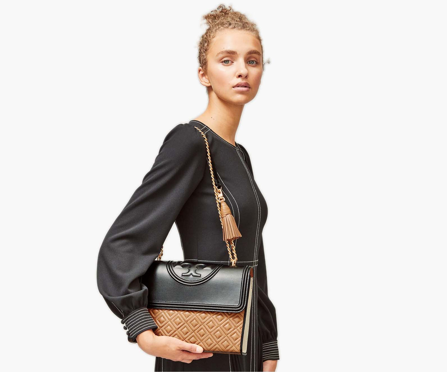 Tory Burch – Fleming Color-block Convertible Shoulder Bag (Large)