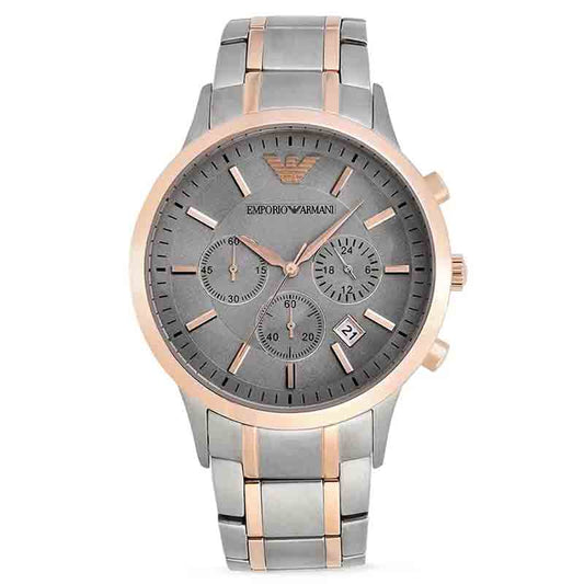 Emporio Armani Men’s Quartz Stainless Steel Black Dial 43mm Watch AR11077