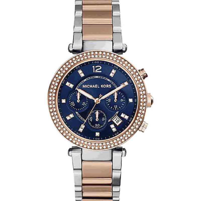 Michael Kors Women’s Analog Stainless Steel Blue Dial 39mm Watch MK6141