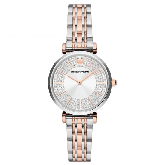 Emporio Armani Two-Hand Two-Tone Stainless Steel Watch AR11537