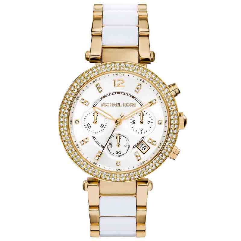 Michael Kors Women’s Quartz Stainless Steel White Dial 39mm Watch MK6119