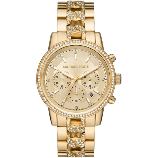 Michael Kors Women’s Quartz Gold Stainless Steel Gold Dial 41mm Watch MK6937