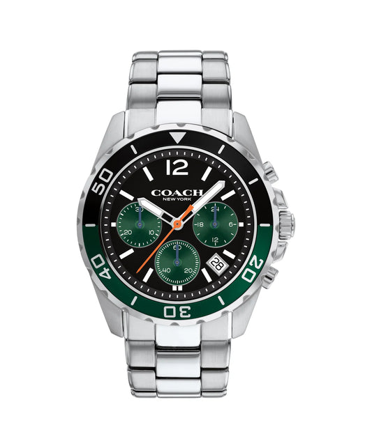 Coach KENT STAINLESS STEEL SILVER MEN'S WATCH 14602557