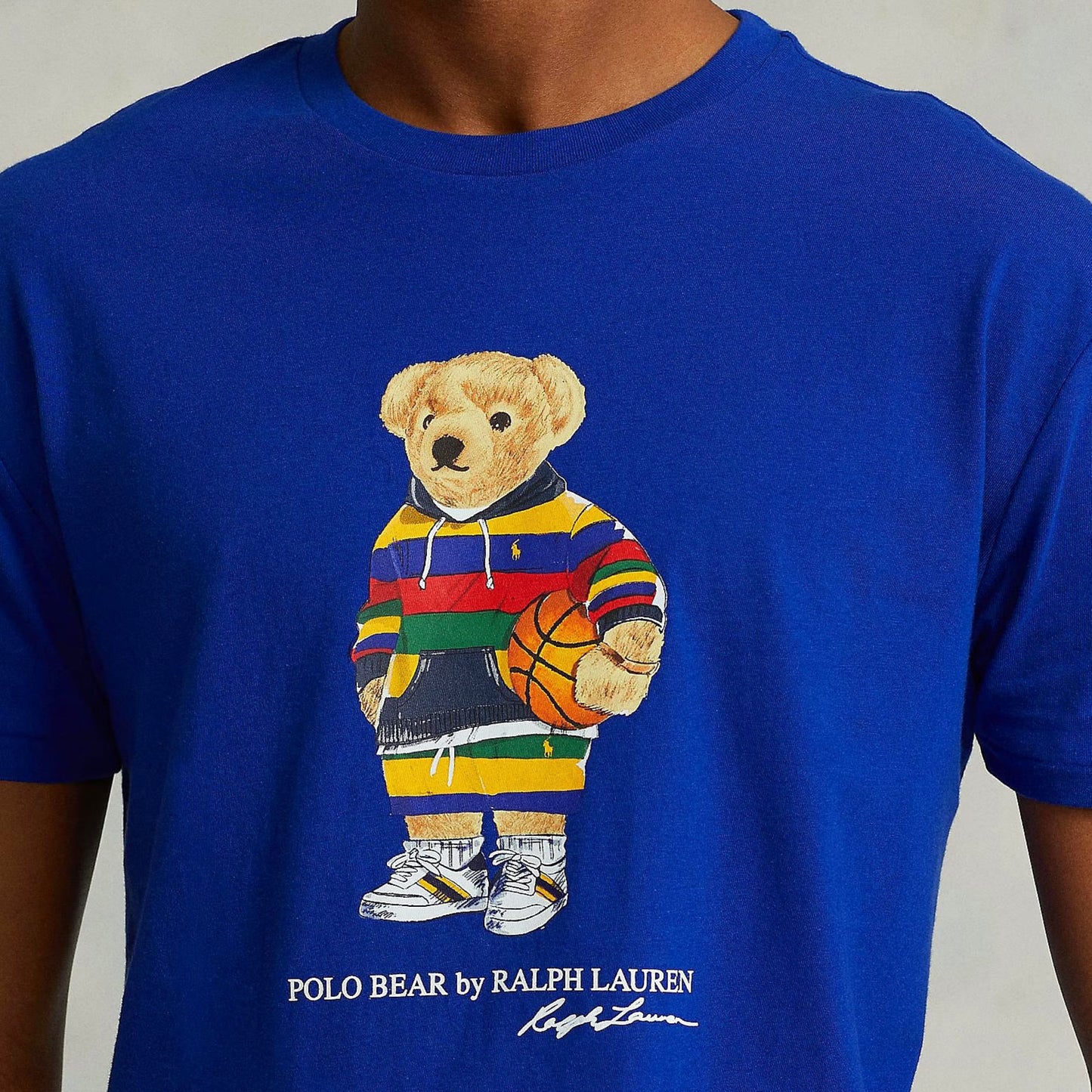 Polo Ralph Lauren Blue T-shirt with Polo Bear accent