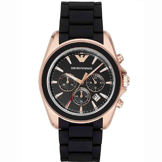 Emporio Armani Sportivo Chronograph Black Dial Men's Watch AR6066