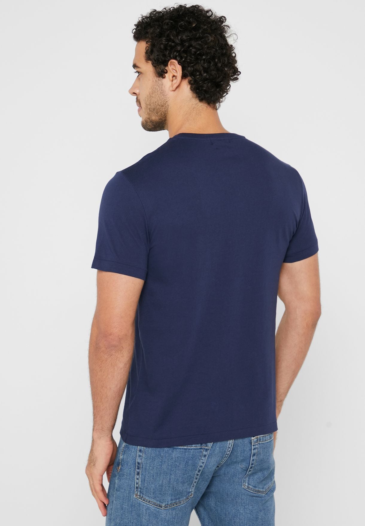 Polo Ralph Lauren Navy Logo Printed T Shirt