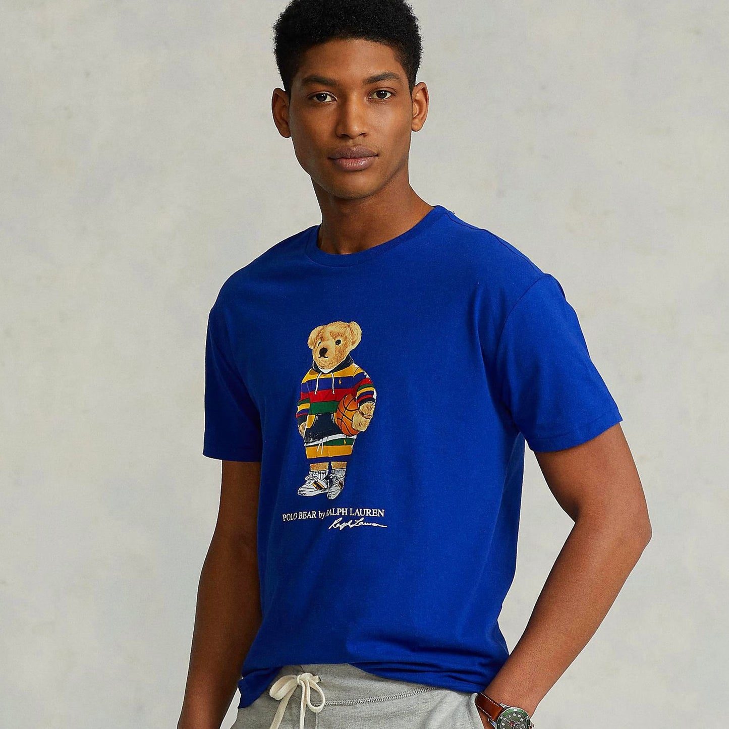 Polo Ralph Lauren Blue T-shirt with Polo Bear accent