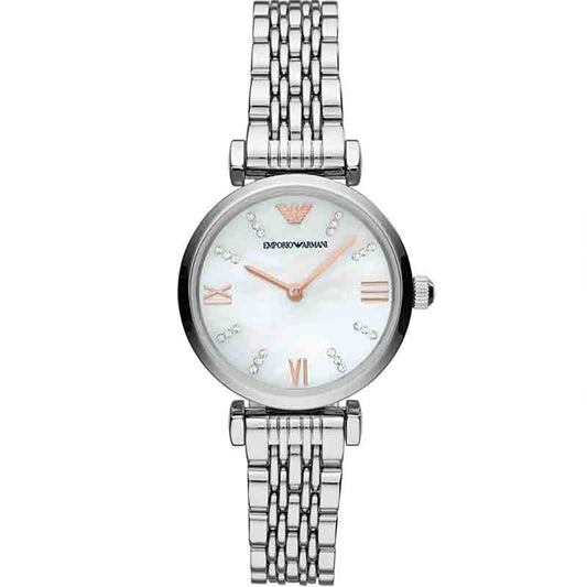 Emporio Armani - Women’s Stainless Steel Mother of Pearl Dial 32mm Watch AR11204