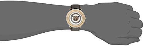 Versace V-Metal Black Leather Strap Gold Dial Quartz Watch for Gents – VQL 030015