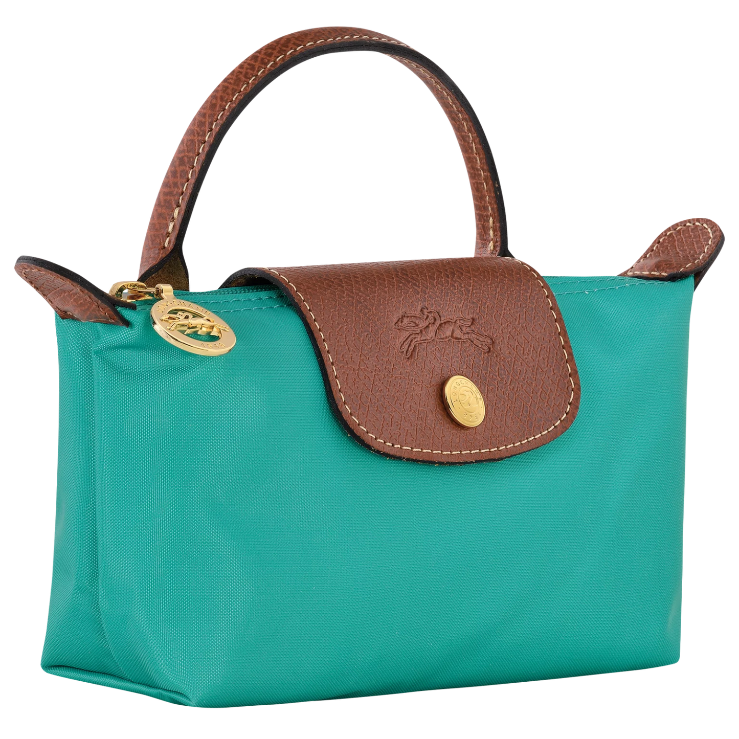 Longchamp Le Pliage Green Coin Purse Turqoise- Recycled Canvas