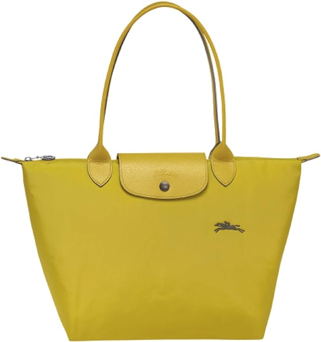 Longchamp Le Pliage Tote Bag Green Bag Acid Yellow- Recycled Canvas