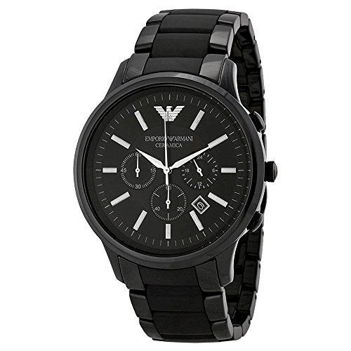 Emporio Armani Men’s Chronograph Quartz Stainless Steel Black Dial 47mm Watch AR1451