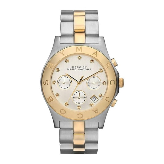 Marc by Marc Jacobs MBM3177 Ladies Two Tone Blade Chronograph Watch