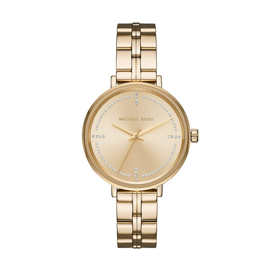 Michael Kors - Women’s Quartz Stainless Steel Gold Dial 38mm Watch MK3792