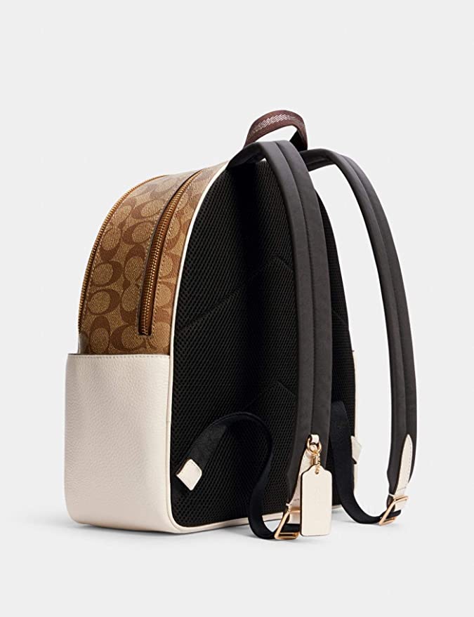 Coach Large Court Backpack In Signature Canvas