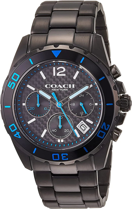 Coach KENT CHRONOGRAPH BLACK &amp; BLUE MEN'S WATCH 14602562