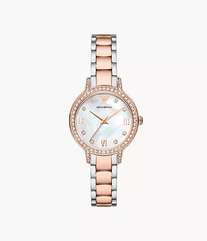 Emporio Armani Three-Hand Two-Tone Stainless Steel Watch AR11499