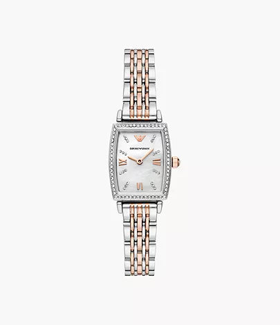 Emporio Armani Two-Hand Two-Tone Stainless Steel Watch AR11519