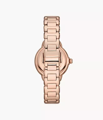 Emporio Armani Three-Hand Rose Gold-Tone Stainless Steel Watch AR11523