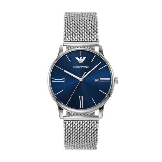 Emporio Blue Sunray Dial Stainless Steel AR11571