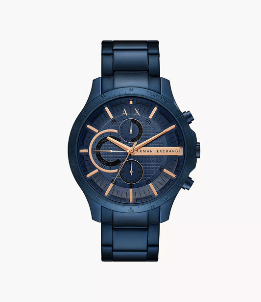 Armani Exchange Chronograph Blue Stainless Steel Watch AX2430