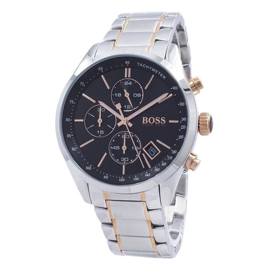 Hugo Boss Men's 1513473 Chronograph Quartz Stainless Steel Black Dial 44mm Watch