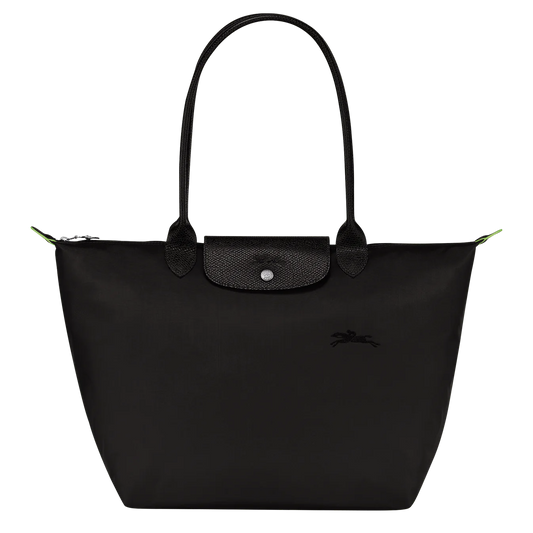 Longchamp Le Pliage Green Tote Bag Black