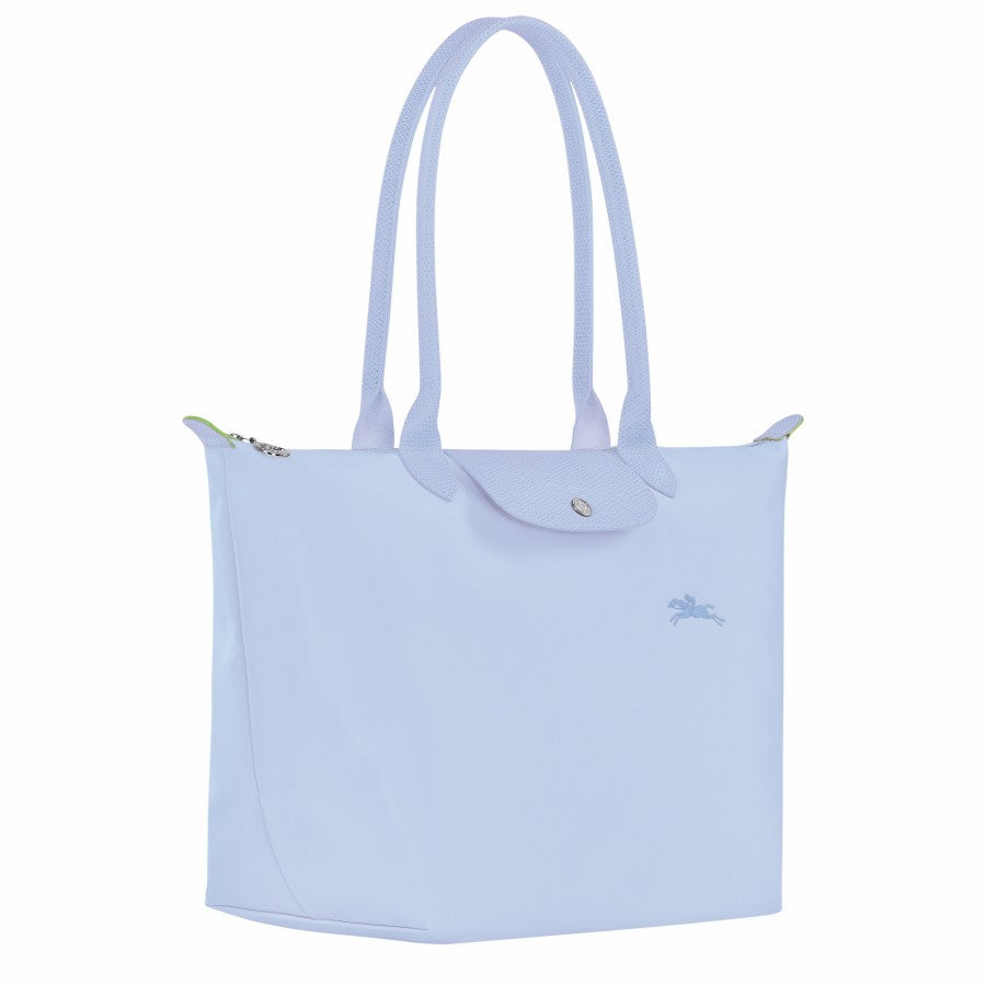 Longchamp Le Pliage Green Tote Bag Sky Blue- Recycled Canvas