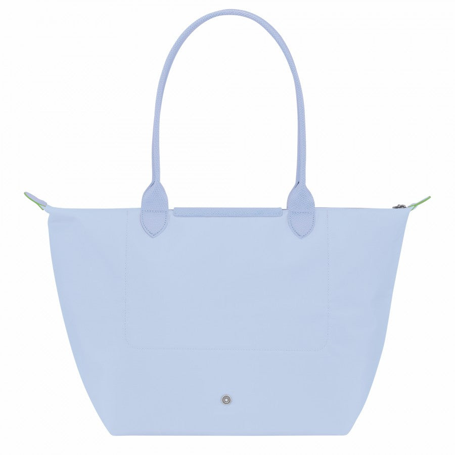 Longchamp Le Pliage Green Tote Bag Sky Blue- Recycled Canvas