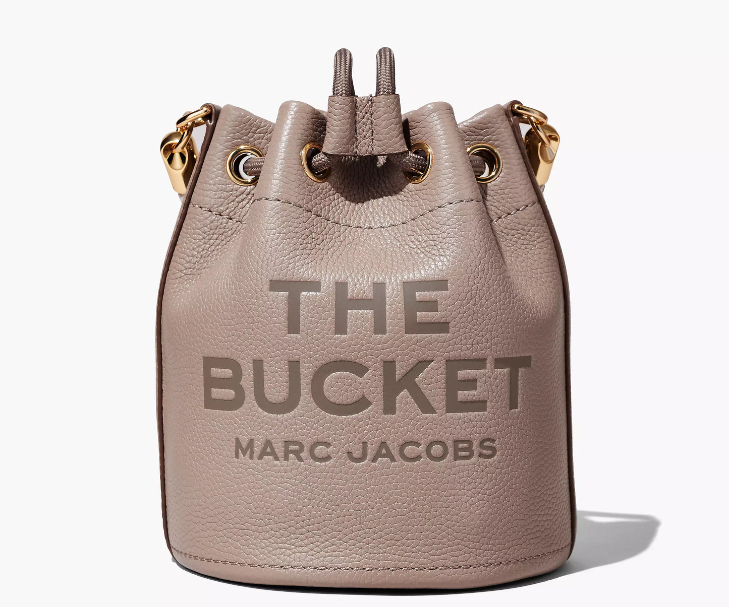 Marc Jacobs The Leather Bucket Bag Cement