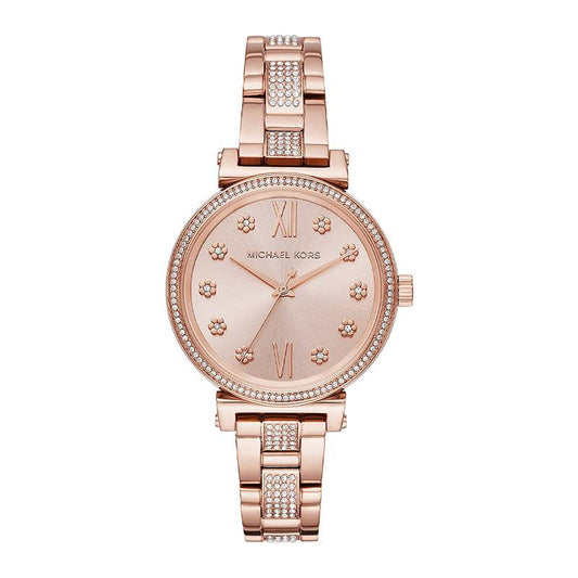 Michael Kors - Women’s Quartz Stainless Steel Rose Gold Dial 36mm Watch MK3882