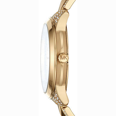 Michael Kors Women’s Quartz Stainless Steel Gold Dial 38mm Watch MK6715