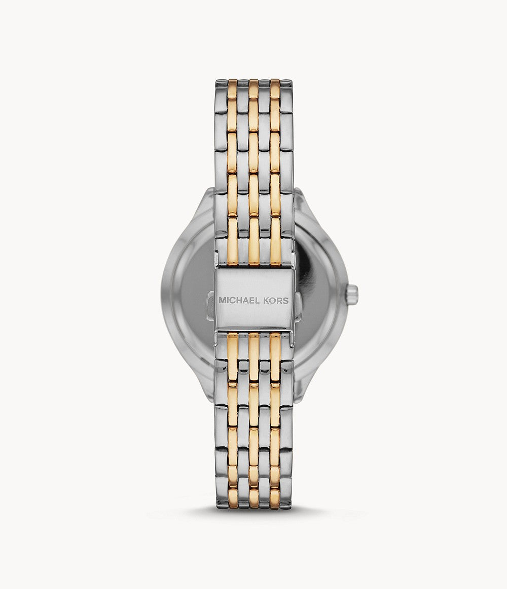 Michael Kors Women's Mindy Three-Hand Two-Tone Steel Watch MK7077