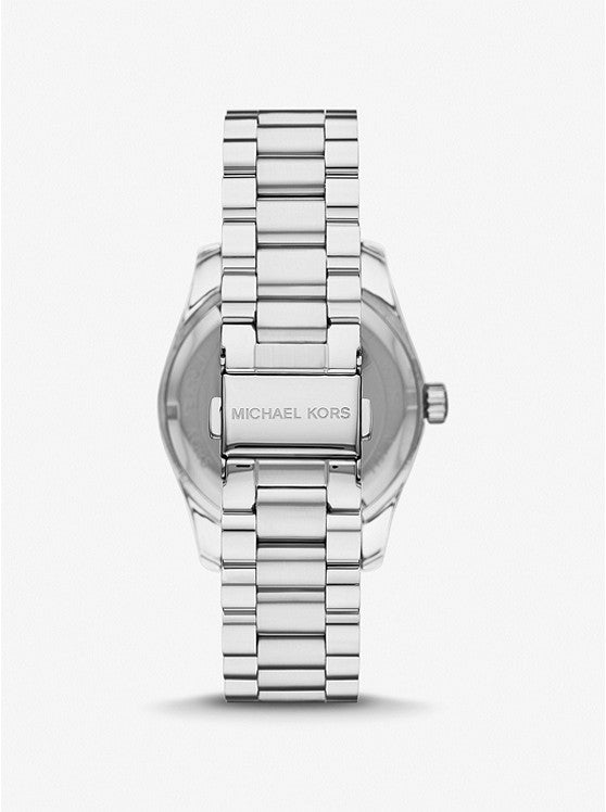 Michael Kors-Lexington Pavé Silver-Tone Watch