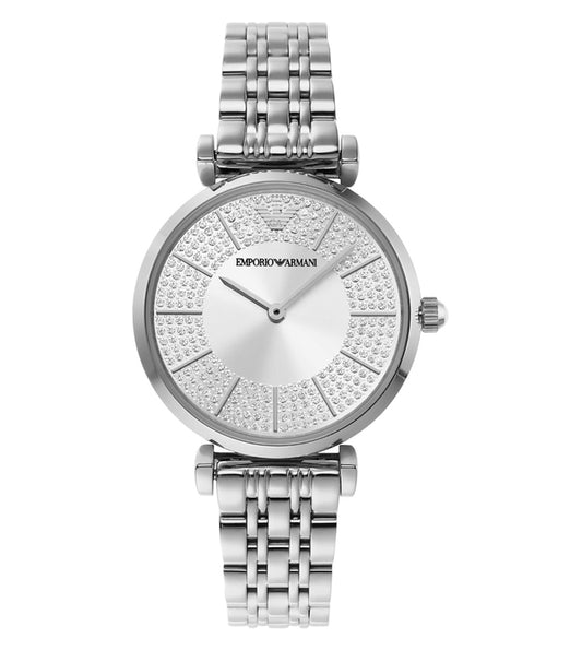 Emporio Armani Women’s Quartz Silver Stainless Steel Silver Dial 32mm Watch AR11445