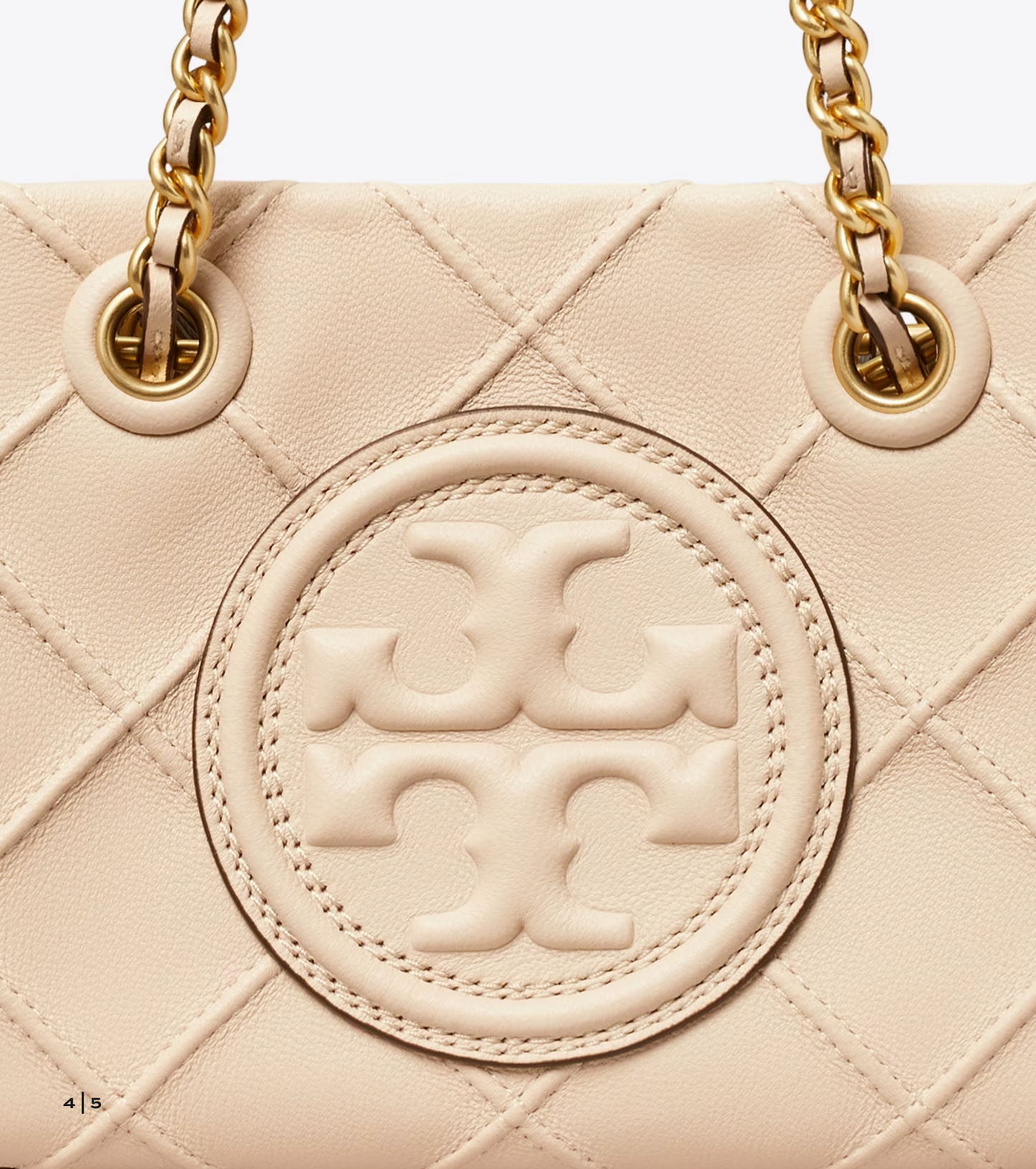 Tory Burch Mini Fleming Soft Tote New Cream