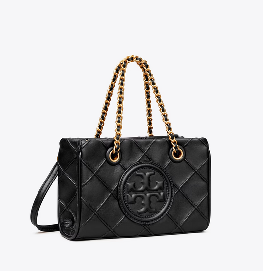 Tory Burch Mini Fleming Soft Tote Black