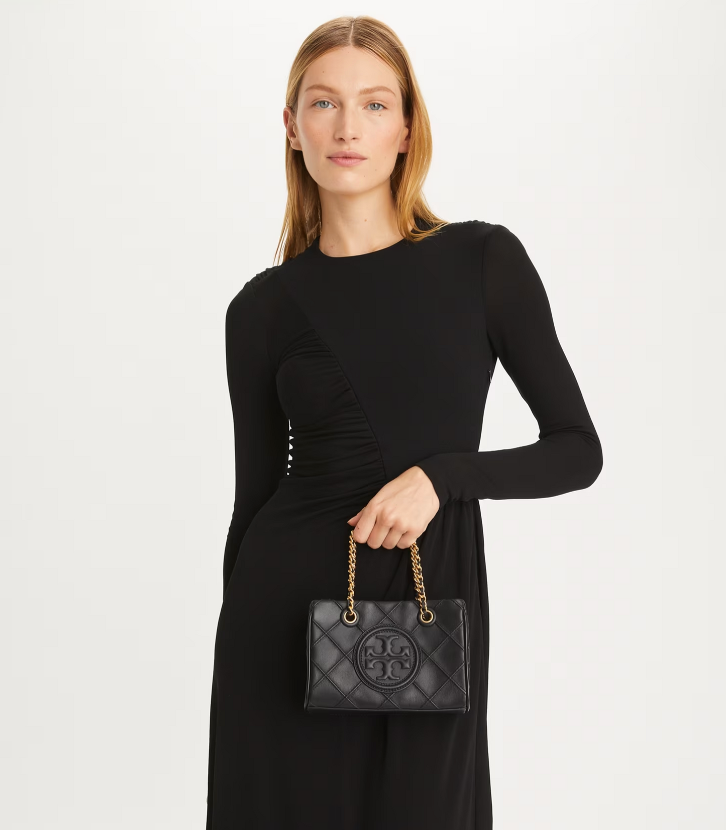 Tory Burch Mini Fleming Soft Tote Black